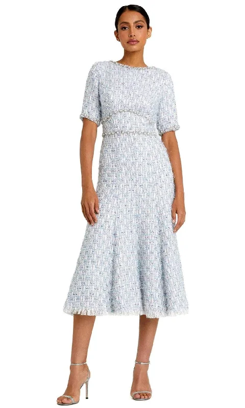 Crazy Savings Mac Duggal 20806 - Short Sleeve Boucle Dress