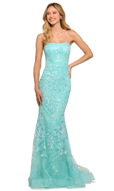 Best Bargains Sherri Hill 55501 - Sequin Embellished Strapless Prom Gown