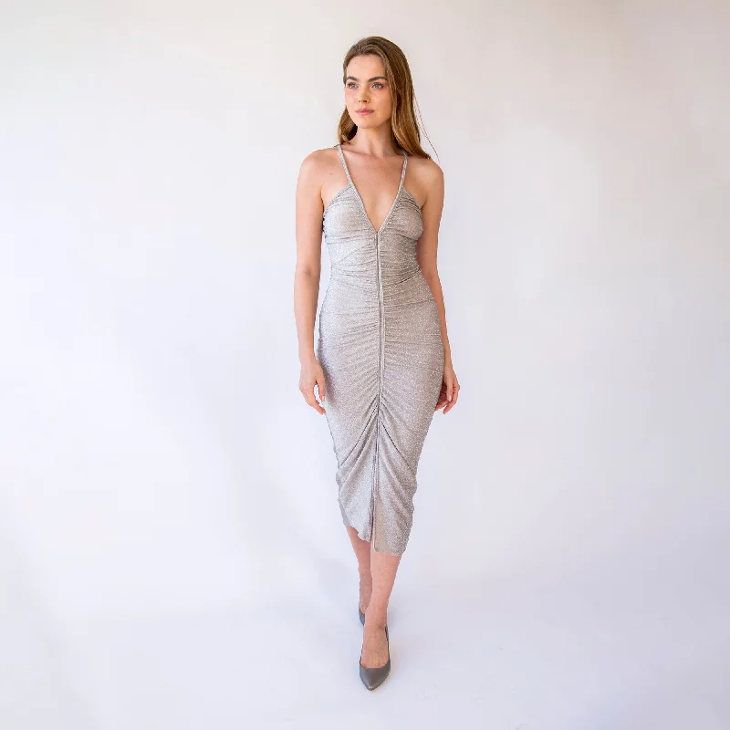 Big Savings Silver Party  Dress #1432