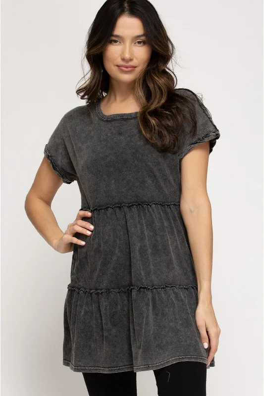 Instant Discount Mineral Washed Dress