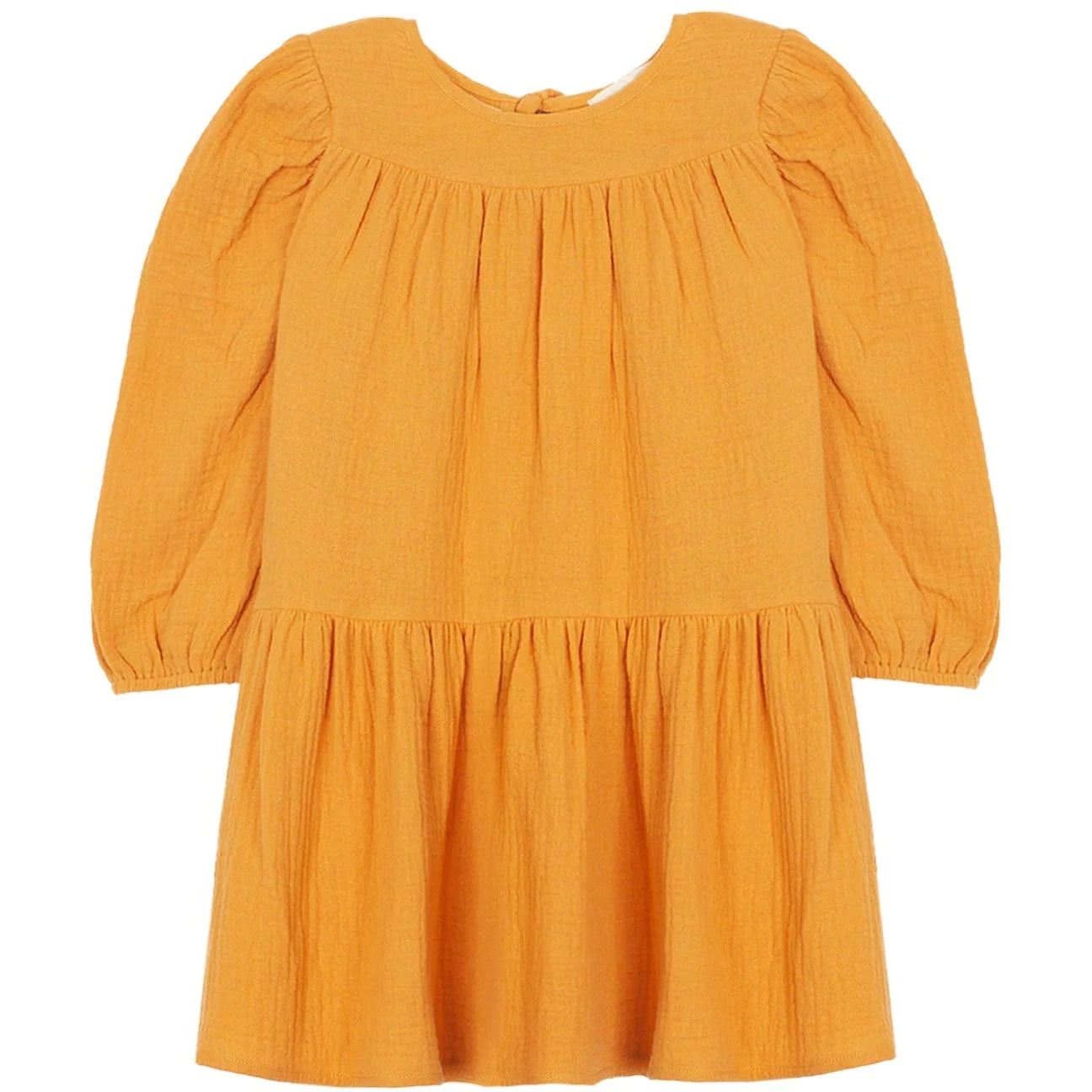 Overstock Sale Golden Sunrise Gauze Dress