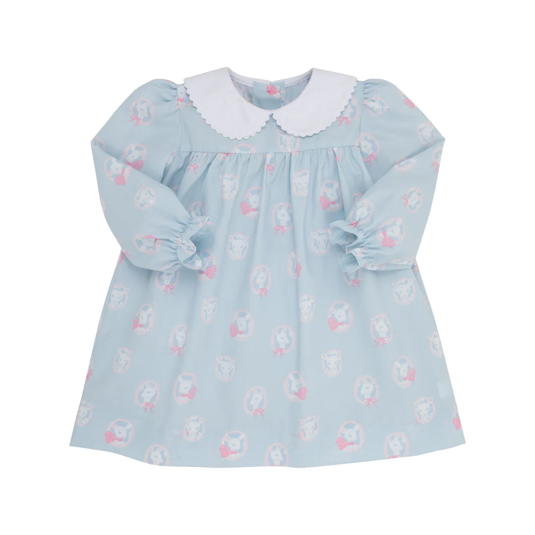 Limited Edition Long Sleeve Maerin Fitz Frock Dear Friends with Worth Avenue White