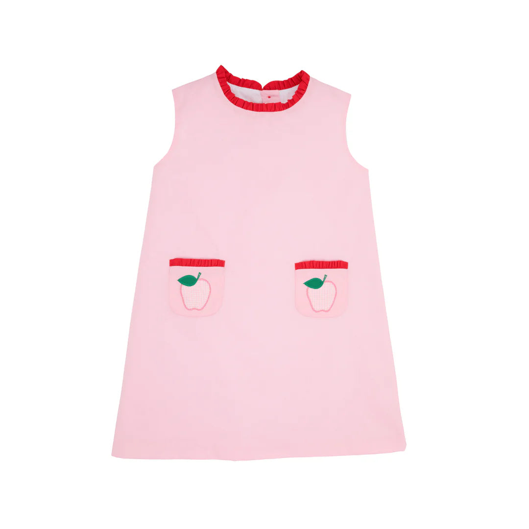 Quick Sale Lizzie's Luxe Leisure Dress
Pier Party Pink With Richmond Red & Pier Party Pink Mini Gingham Apple Applique