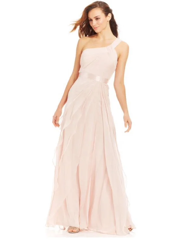 Price Rollback Other Adrianna Papell One-Shoulder Tiered Chiffon Gown