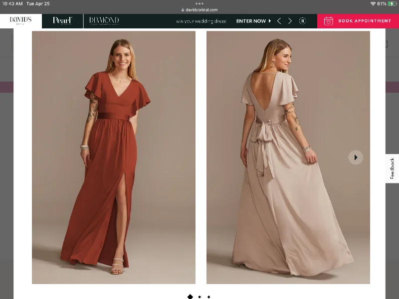 Price Break David's Bridal F20347