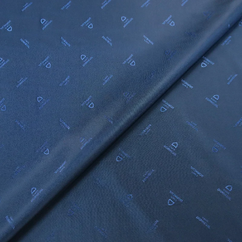 Steals and Deals Blue Solid Acetate Viscose Dormeuil Exclusive Lining