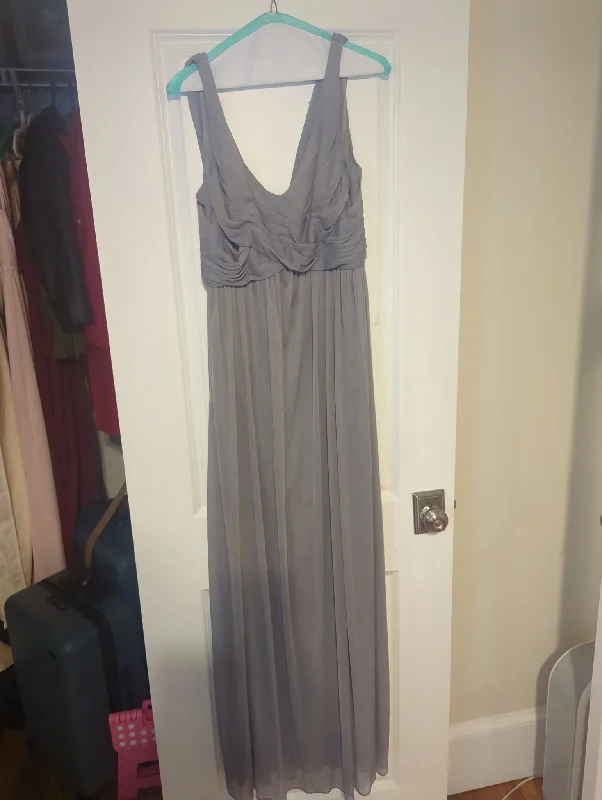 Fantastic Offers David's Bridal long mesh dress with cowl back detail