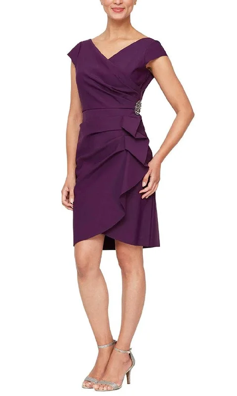 Big Discounts Alex Evenings 8134305 - Short Cascade Skirt Dress