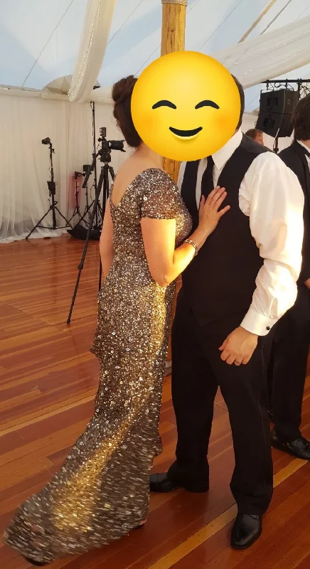 Unbeatable Prices Adrianna Papell Scoop Back Sequin Gown