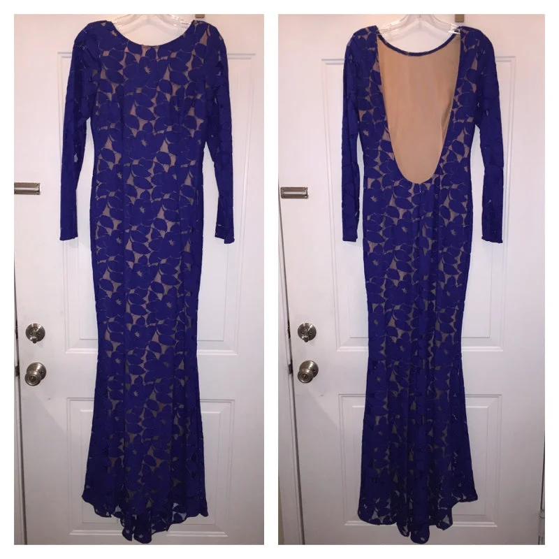 Steals and Deals Other Backless Royal Blue Evening Gown