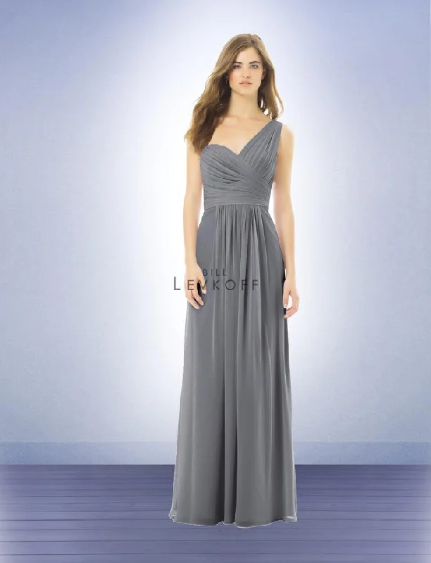 Best Bargains Other Bill Levkoff's Pewter One Shoulder A-Line Bridesma