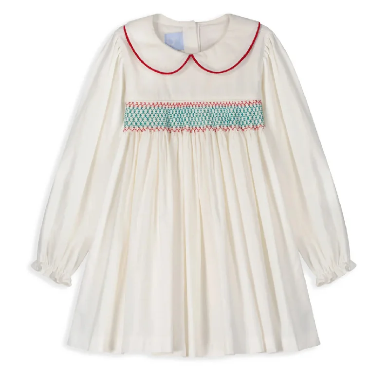 New Deals Smocked Peter Pan Dress