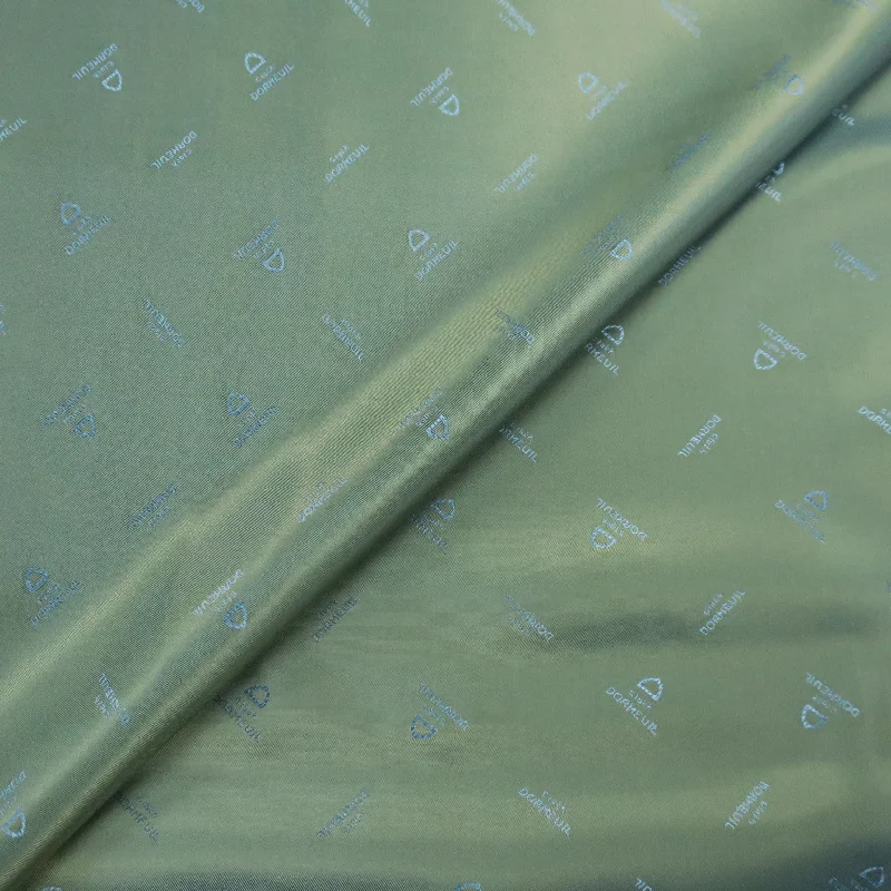 Time-Limited Offer Moss Green Translucent with Light Blue Solid Acetate Viscose Dormeuil Exclusive Lining