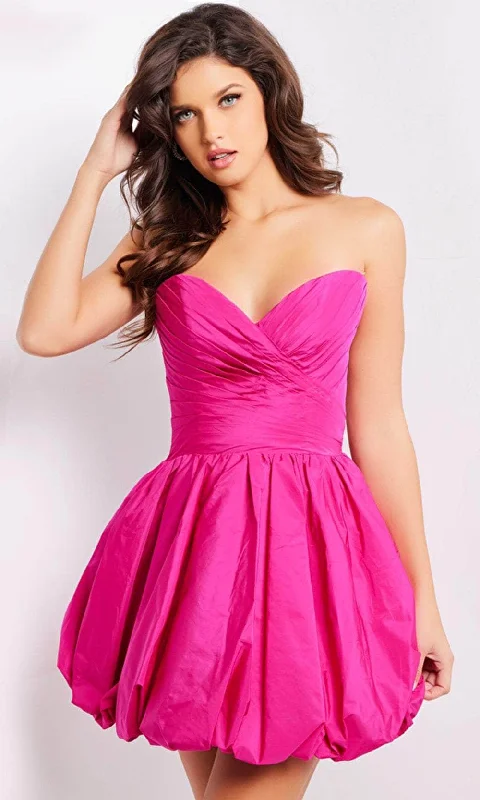Today Only Jovani 37061 - Strapless Pleated Detail Cocktail Dress