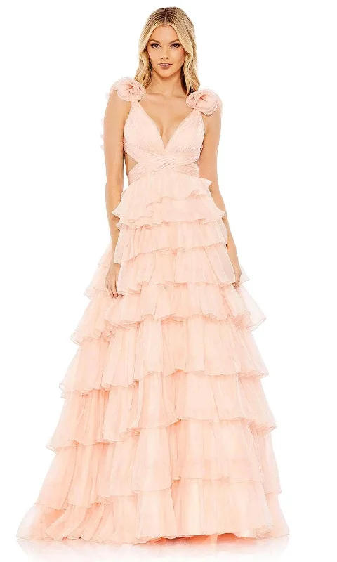 Take Advantage Mac Duggal 67959 - Tiered Chiffon Evening Dress