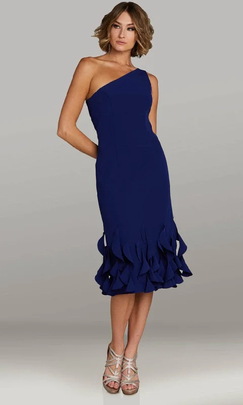 Can't Miss Gia Franco 12425 - One Shoulder Ruffled Hem Evening Dress