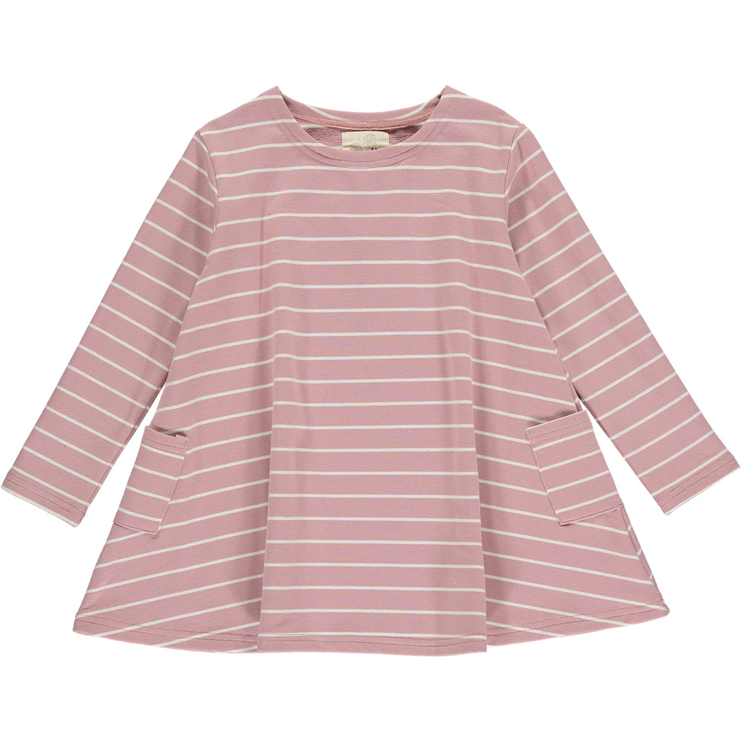 Markdown Madness Leena Dress, Rose Stripe