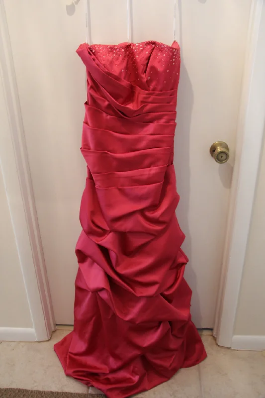 Don’t Miss Out Other David's Bridal long, strapless bridesmaid dress