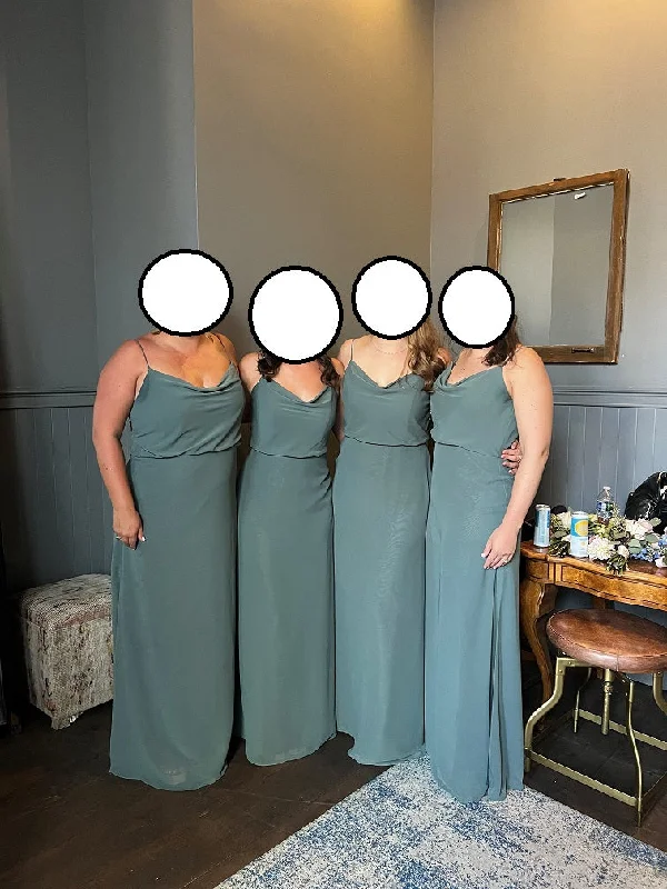 Can't Miss Other Revelry Skye Chiffon Dress- Eucalyptus