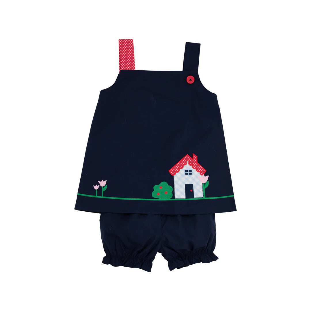 Major Savings Jillian Jumper Set-House, Nantucket Navy/Richmond Red