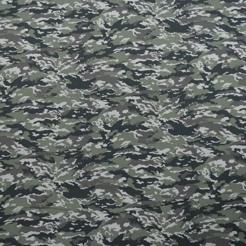Crazy Deals Grey Camouflage Printed Cotton
