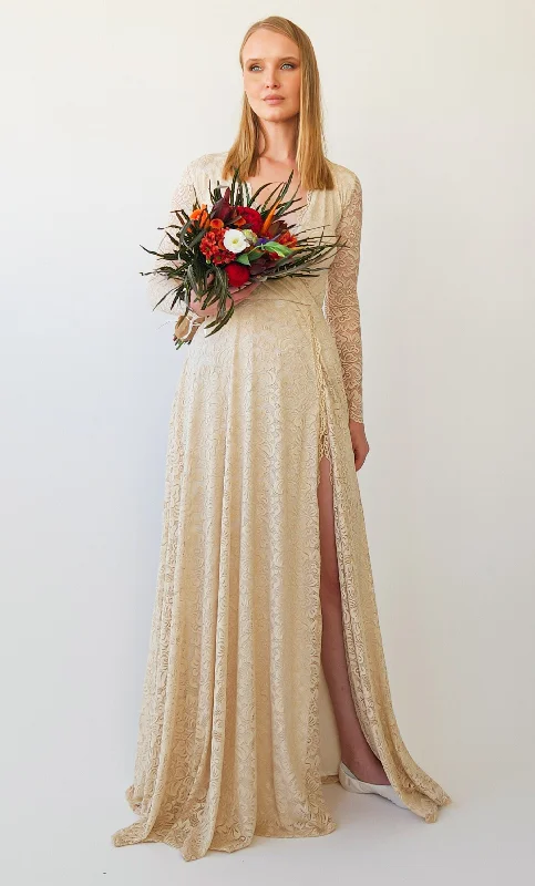 Seasonal Clearance Dress with a Slit  #1410