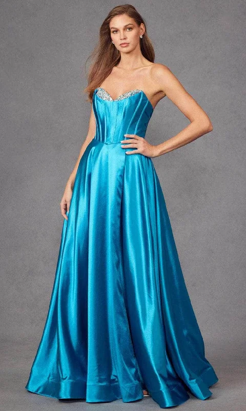 Early Bird Discount Juliet Dresses JT2435A - Strapless Embellished Prom Dress