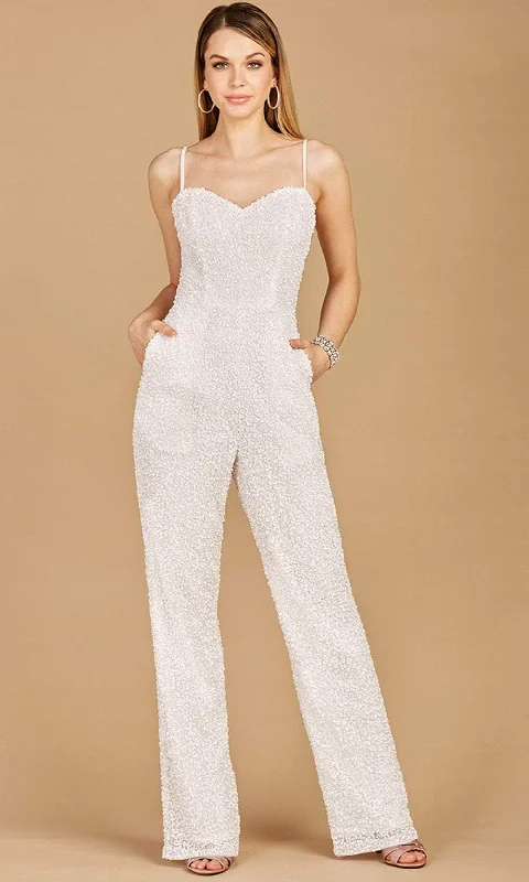 Price Smash Lara Dresses 51122 - Sleeveless Beaded Jumpsuit