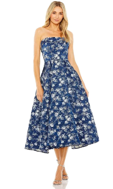One-DAY Sale Mac Duggal 68617 - Straight Across Printed Cocktail Dress