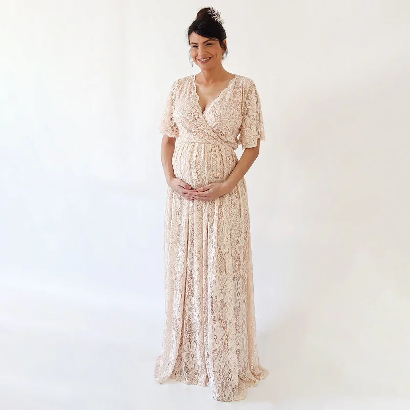 Weekend Deal Maternity Blush dress #7024