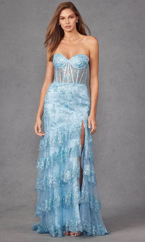 Sneak Peek Sale Juliet Dresses JT2455K - Bead Embellished Corset Bodice Prom Gown