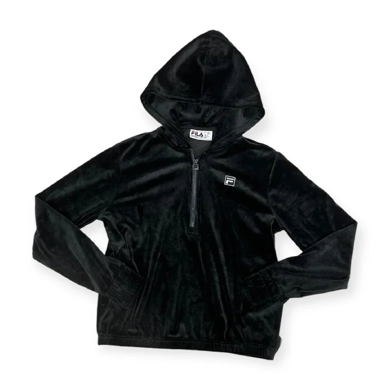 Major Savings Athletic Sweatshirt Hoodie By Fila In Black, Size: S