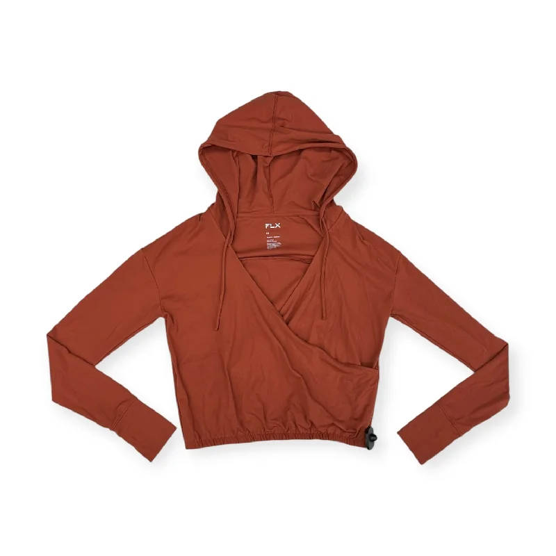 Price Blitz Athletic Sweatshirt Hoodie By Flx In Orange, Size: Xs