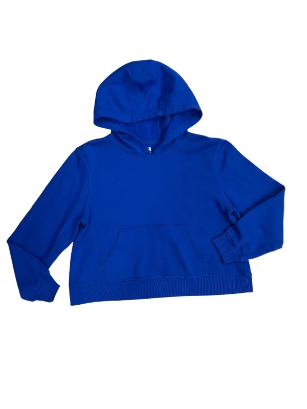 Athletic Sweatshirt Hoodie By Ideology In Blue, Size: L