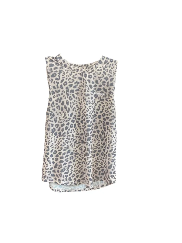 Final Markdown Athletic Tank Top By Spiritual Gangster In Animal Print, Size: S