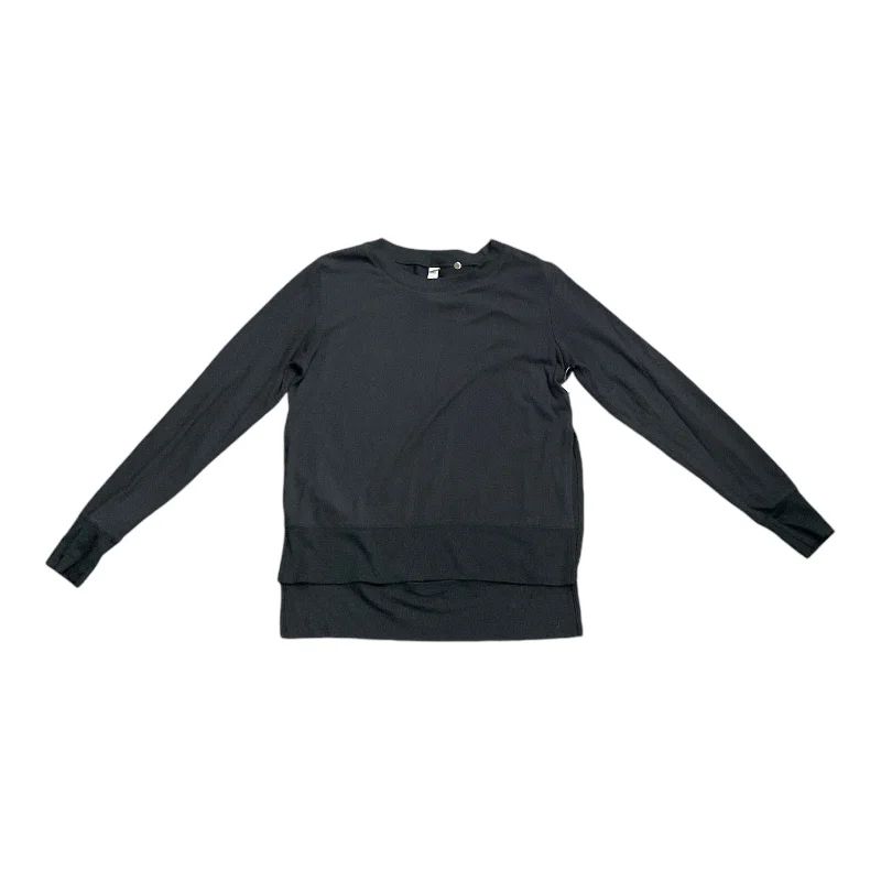 Low Prices Athletic Top Long Sleeve Crewneck By Alo In Black, Size: S
