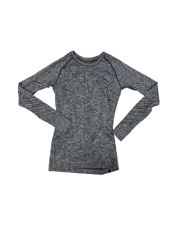 Athletic Top Long Sleeve Crewneck By Lululemon In GREY