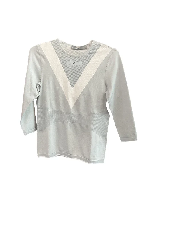 Markdowns Athletic Top Long Sleeve Crewneck By Stella McCartney for Adidas In Grey, Size: M