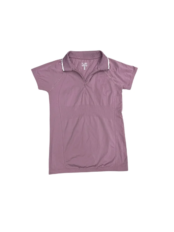 Athletic Top Short Sleeve By Athleta In Purple, Size: M