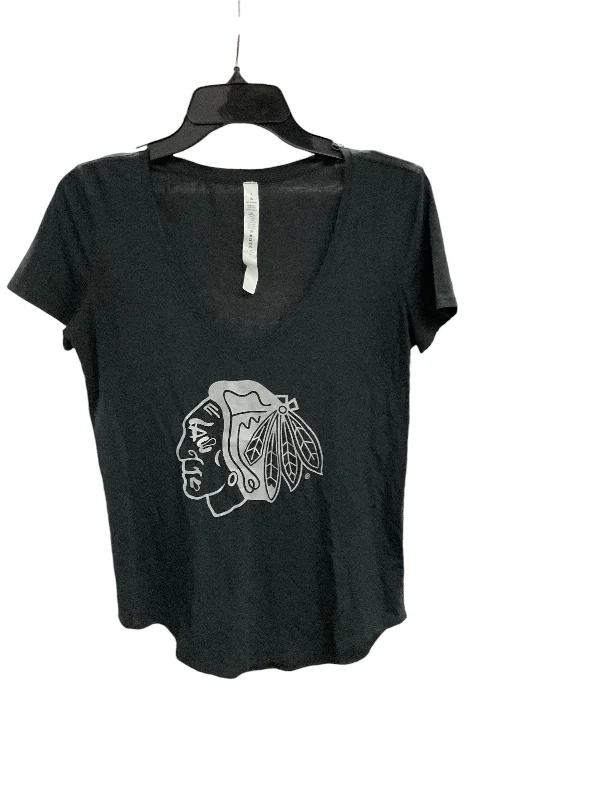Deal of the Day Athletic Top Short Sleeve By Lululemon In Black, Size: 4