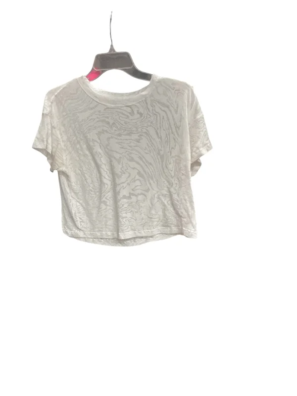 Limited Stock Athletic Top Short Sleeve By Lululemon In White, Size: S