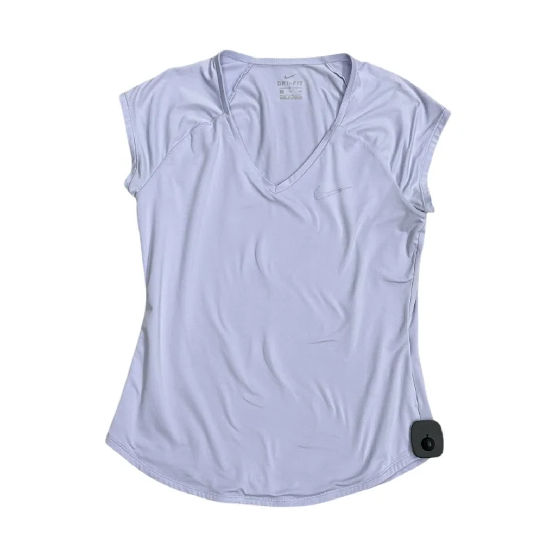 Amazing Deals Athletic Top Short Sleeve By Nike Apparel In Purple, Size: S