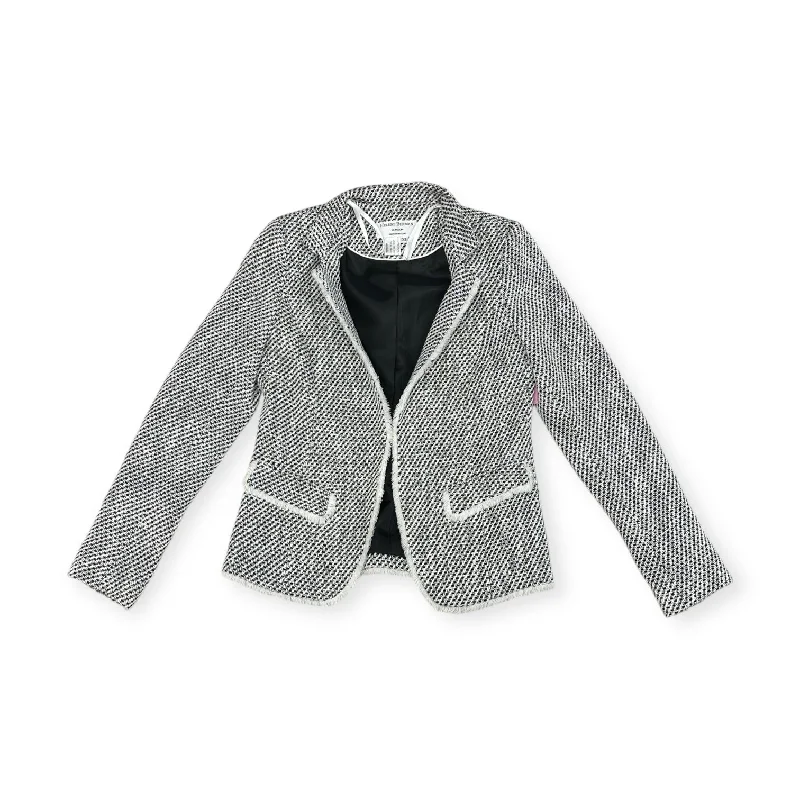 Clearance Sale Blazer By Helene Berman London X Anthropologie In Black & White, Size: Xs