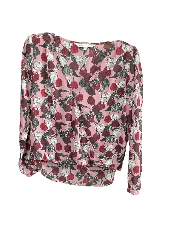 YEAR-End Clearance Blouse Long Sleeve By Cupcakes And Cashmere In Floral, Size: XS