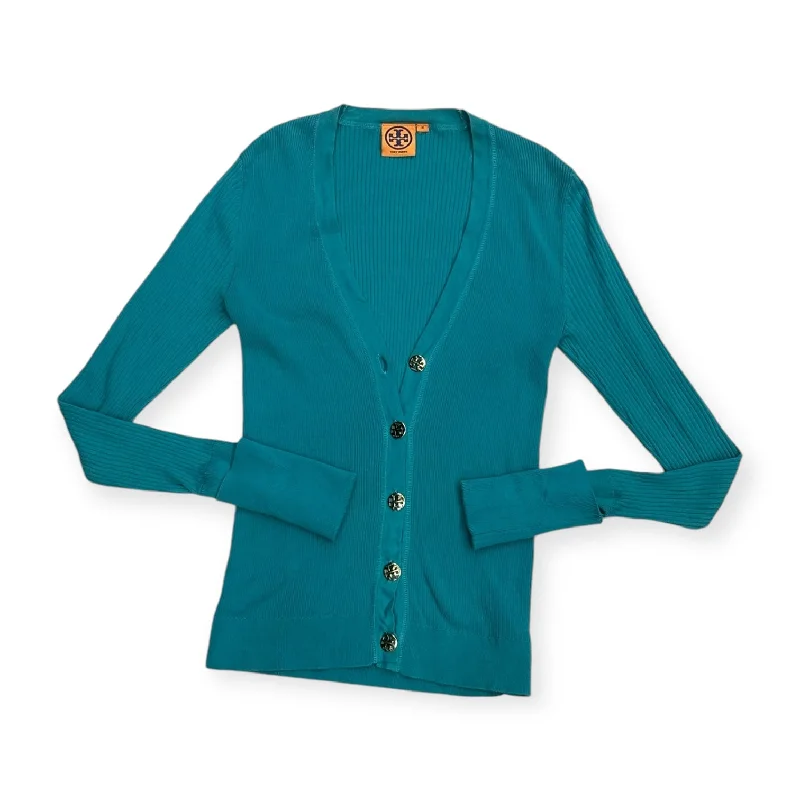 Friends and Family Sale Cardigan By Tory Burch In Aqua, Size: M