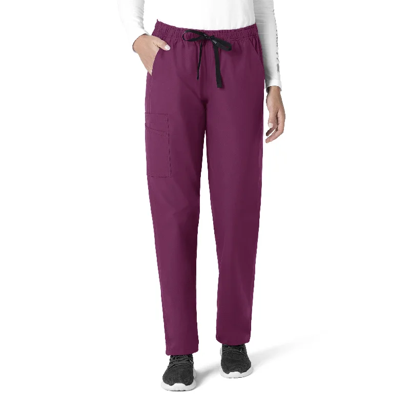 Super Bargain Carhartt Force Essentials Unisex Elastic Waist Cargo Scrub Pant - Wine