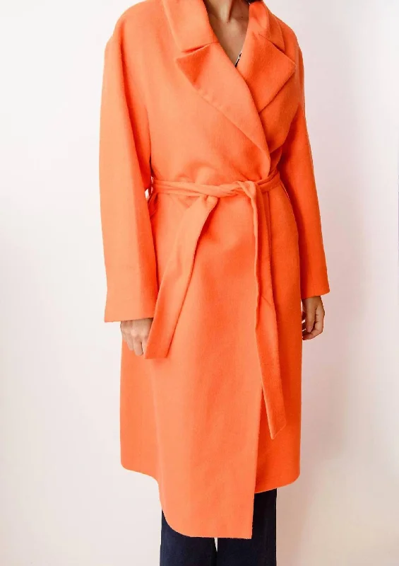 Limited Availability Kylie Coat In Orange