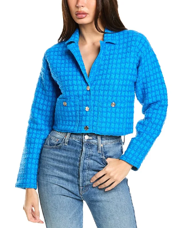 Super Deal Sandro Wool-Blend Cardi-Coat