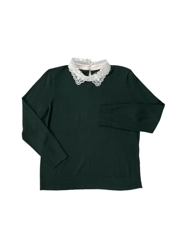 Limited Time Discount Sweater By Cable And Gauge In Green, Size: L
