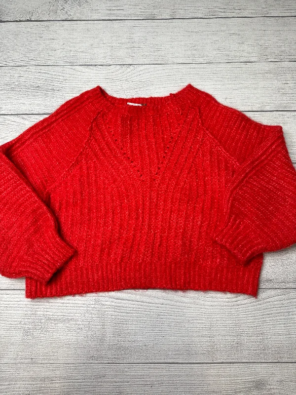 Hurry In Sweater By Free People In Red, Size: L